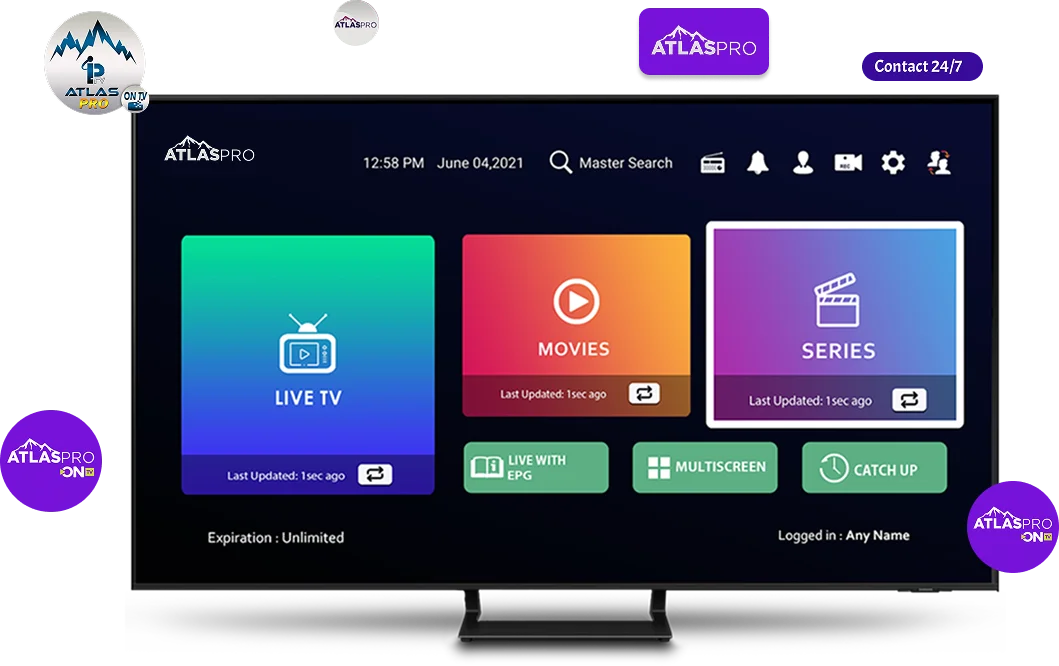 Atlas Pro ONTV - Interface IPTV